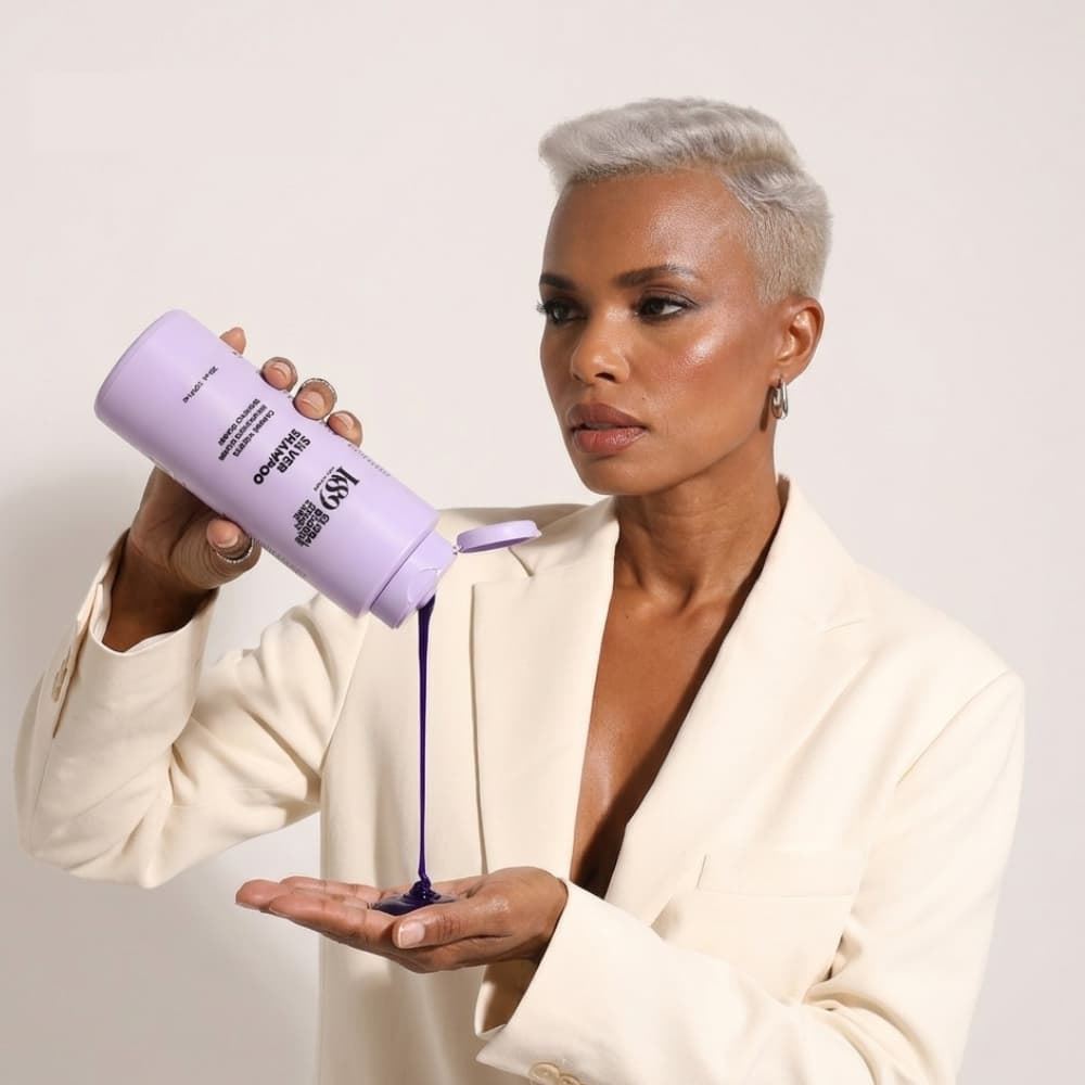 Champú Matizador Antiamarillos Violeta Silver Global Blonde 330 ml | K89 - Imagen 3