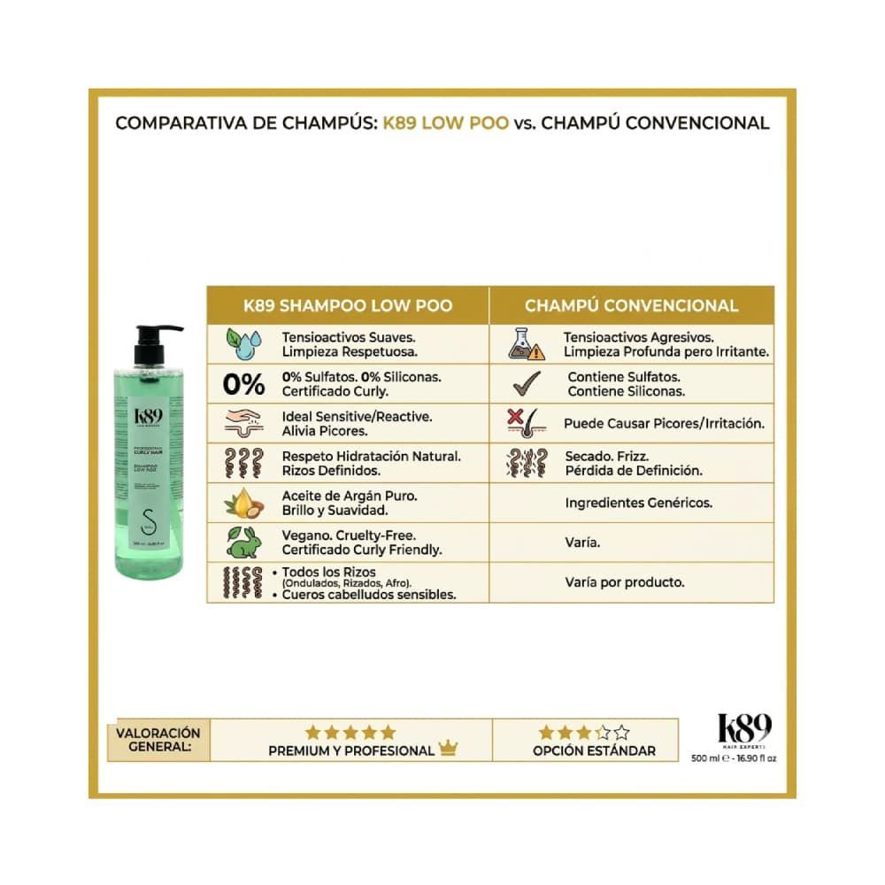 Champú Método Curly Low Poo 500ml | K89 - Imagen 7