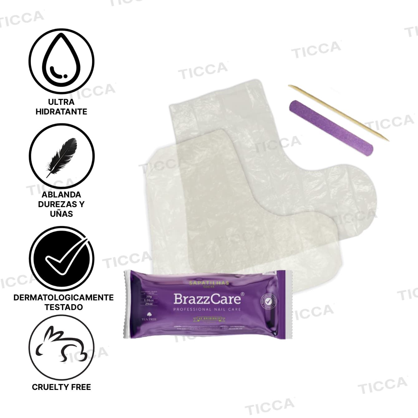 KIT DE PEDICURA PATUCO CON CREMA+LIMA+PALITO | BRAZZCARE - Imagen 2
