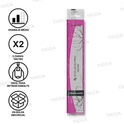 LIMA MEDIA LUNA PARA UÑAS 100/180 NFE-40-100/180 | STALEKS - Imagen 2