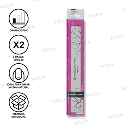 LIMA RECTA PARA UÑAS 180/240 NFE-20-180/240 | STALEKS - Imagen 2