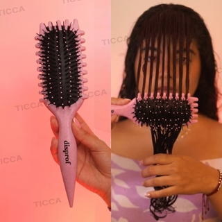 Cepillo Definición de Rizos Nylon y Jabali Rosa | Disprof - Imagen 2