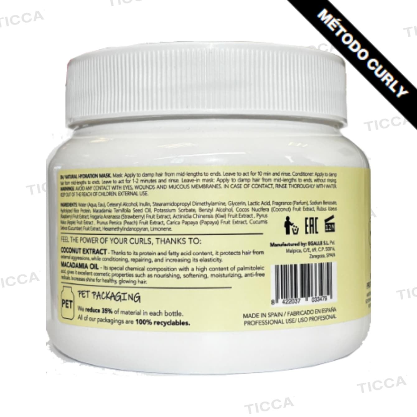 MASCARILLA PARA RIZOS 3 EN 1 "CURL POWER" 450ml - Imagen 3