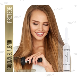 PACK 4 AMPOLLAS KERA-PLUS CON QUERATINA PARA EL ALISADO 4x10ml | SALERM - Imagen 2