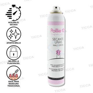 SPRAY ACELERADOR SECANTE DE UÑAS 200ml | POLLIE - Imagen 2