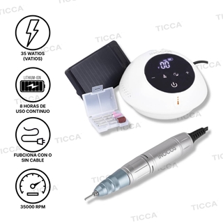 TORNO PORTATIL 35W 35RPM PORTABLE NAIL DRILL | INOCOS - Imagen 1